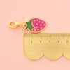 Sarah Hearts - Strawberry Zipper Charm