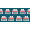Typewriters CANVAS in Teal