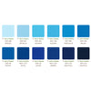 Kona Cotton Waterfall Palette 42 piece 5" x 5" Square Charm Pack