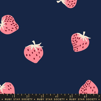 Strawberry RAYON in Navy