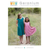 Made by Rae Geranium Children's Dress Sewing Pattern - Kid's sizes 6-12 (printed paper)