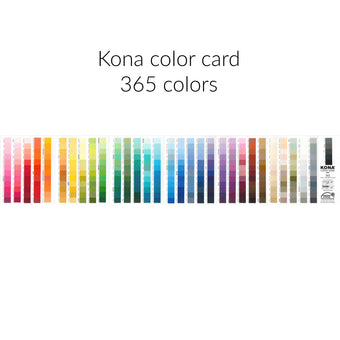 Kona Color Card 365 Colors