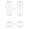 Closet Core Patterns - Plateau Joggers & Shorts Pattern (printed)