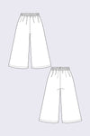 Named Clothing - Ninni Elastic Waist Culottes Sewing Pattern (Paper)