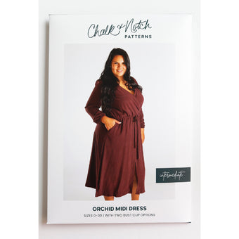 Chalk & Notch - Orchid Dress Sewing Pattern (paper printed)