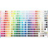 Kona Printed Color Chart Fabric PANEL in Multi 365 Colors