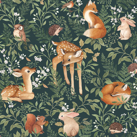 Dear Stella - Little Fawn and Friends Collection - Little Fawn and Friends in Willow