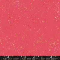 Ruby Star Society - Speckled in Strawberry Metallic - quilting cotton sewing fabric