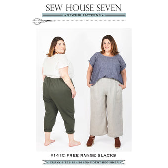 Sew House Seven - Free Range Slacks CURVY Sizes 18 - 34 Pattern (printed paper)