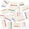 Woven Sew-In Labels - Metallic Multi Pack (mixed pack of 10)