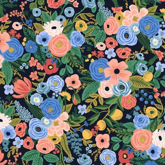 Petite Garden Party RAYON in Navy