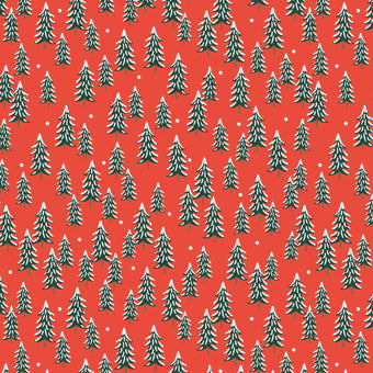 Fir Trees in Red
